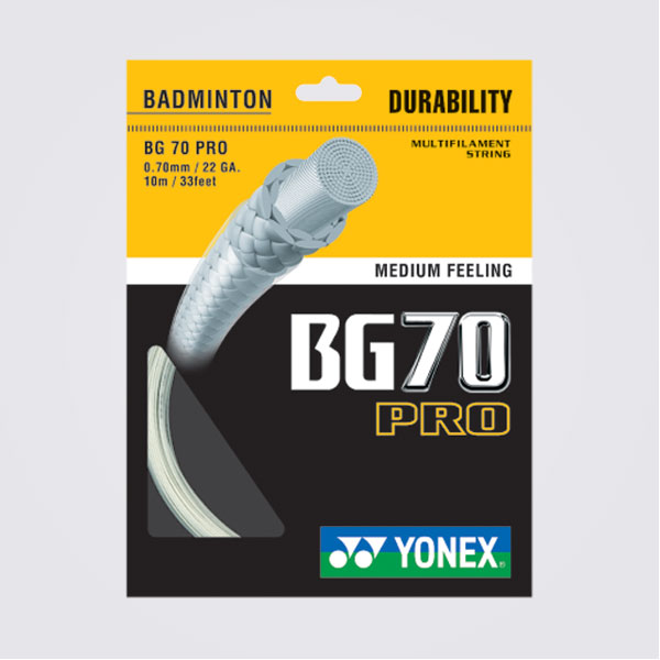 White Gosen Badminton string PRO 70 set 10m 0,70 mm