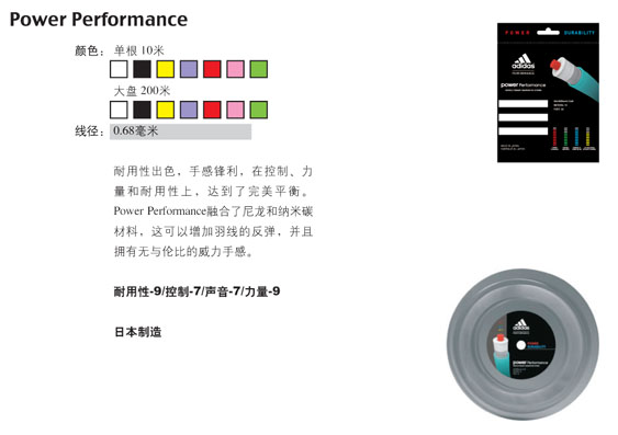 adidas Power Performance (each) adidas Power Performance (each)